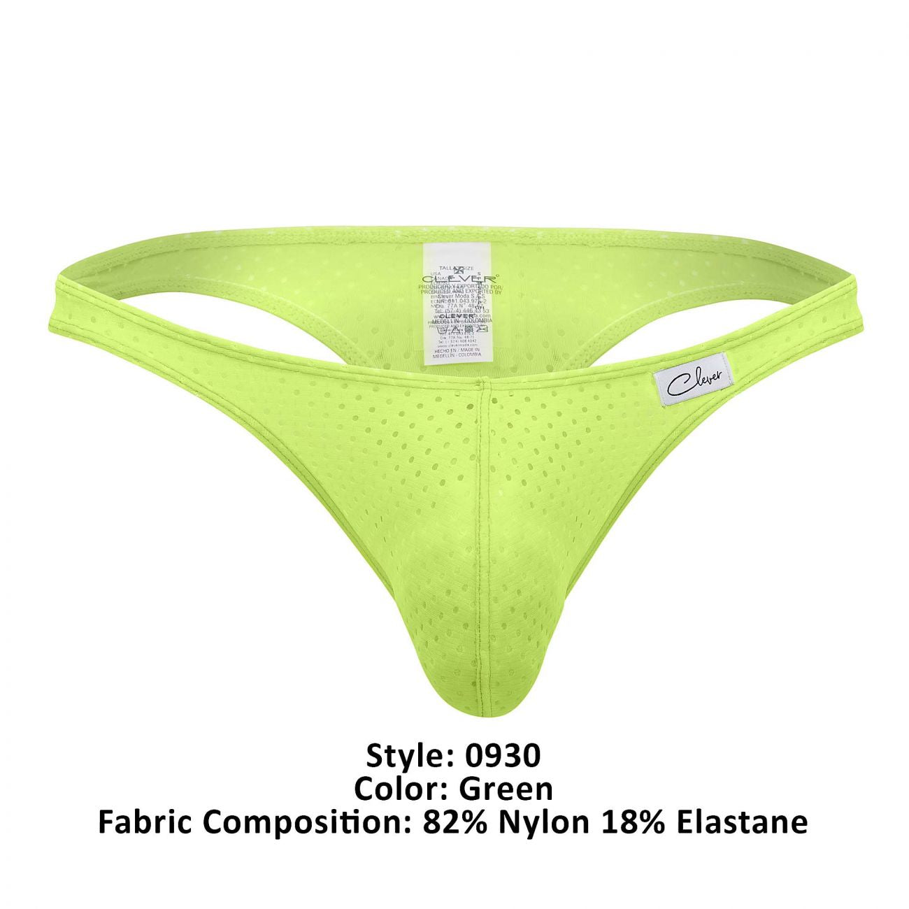 Clever 0930 Solar Thongs Lime Green