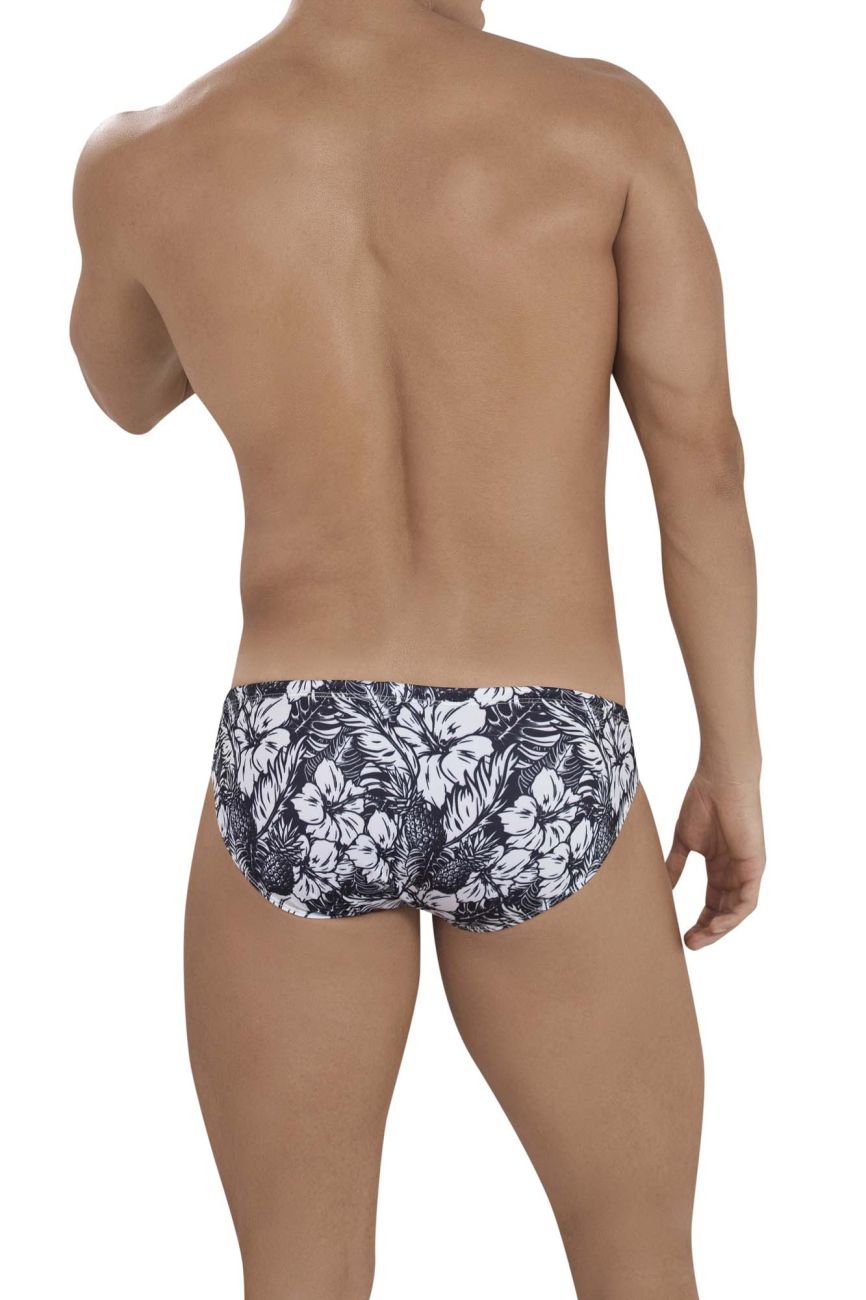 Clever 1151 Riddle Swim Briefs Black Print