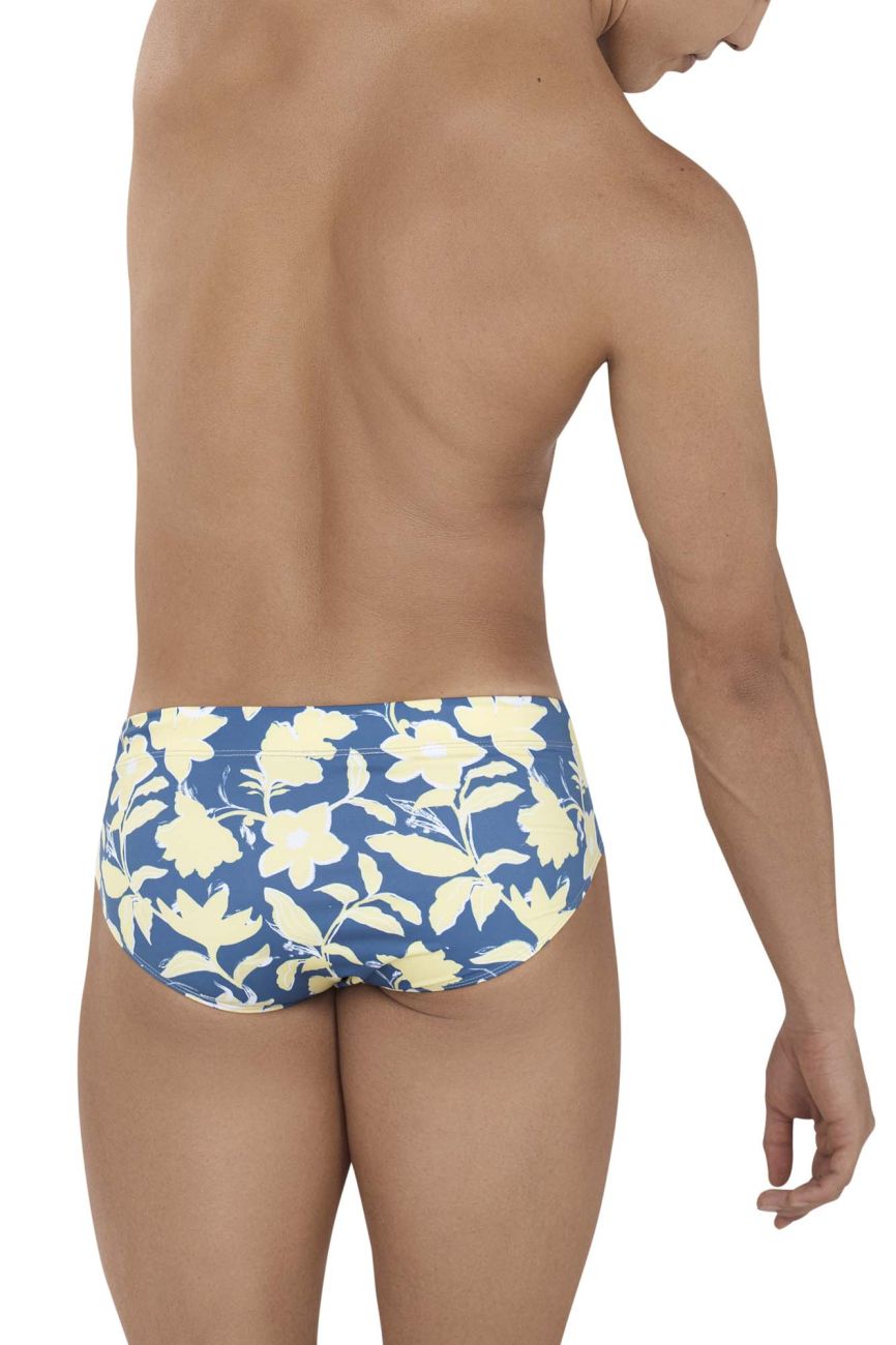 Clever 1161 Fortune Swim Briefs Yellow Print