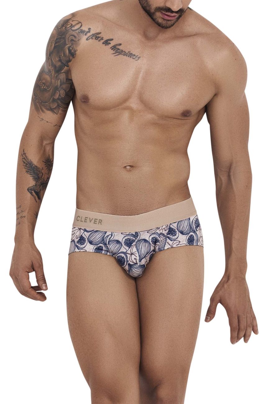 Clever 1211 Elysium Briefs Beige Print