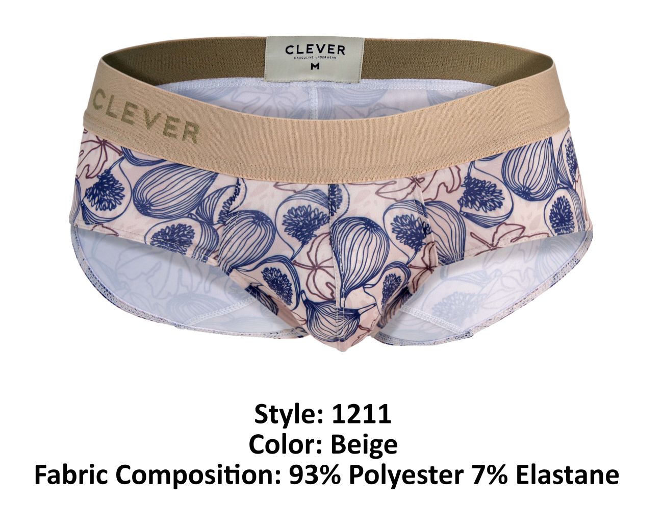 Clever 1211 Elysium Briefs Beige Print