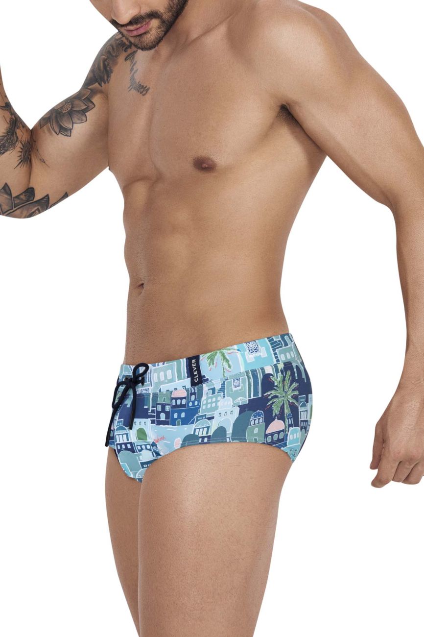 Clever 1252 Cassiel Swim Briefs Blue