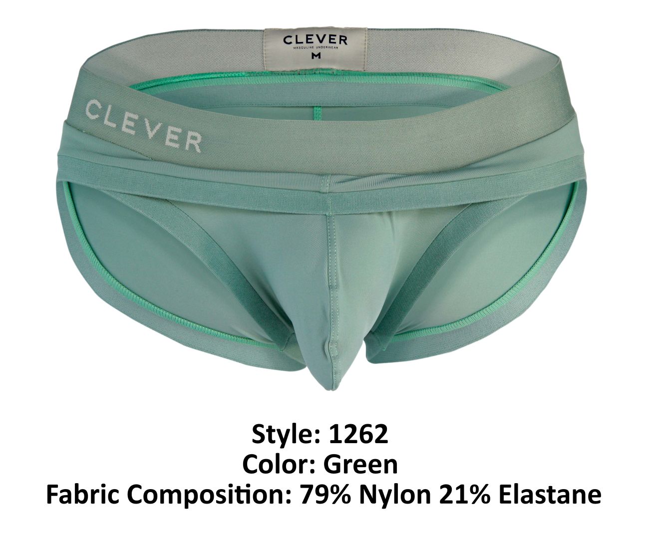 Clever 1262 Curse Briefs Green