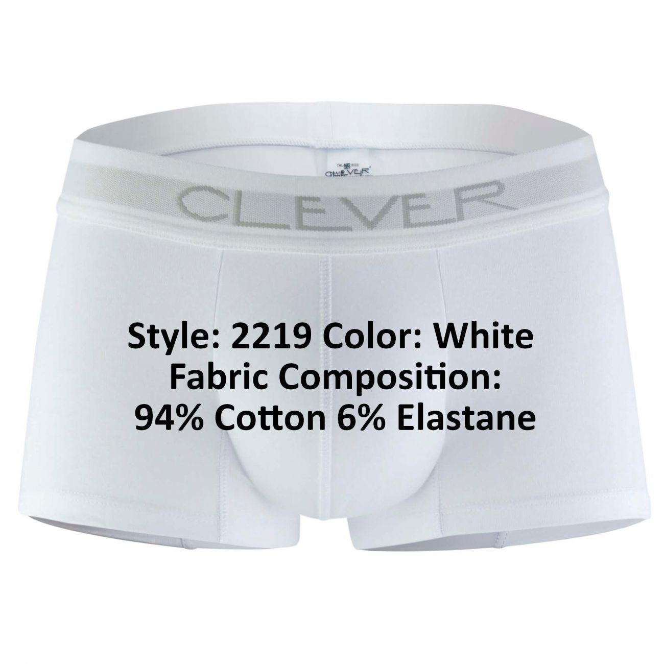Clever 2219 Basic Boxer White