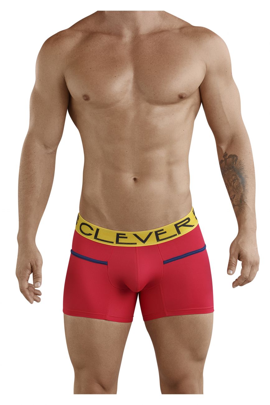 Clever 2366 Czech Piping Boxer Briefs Red