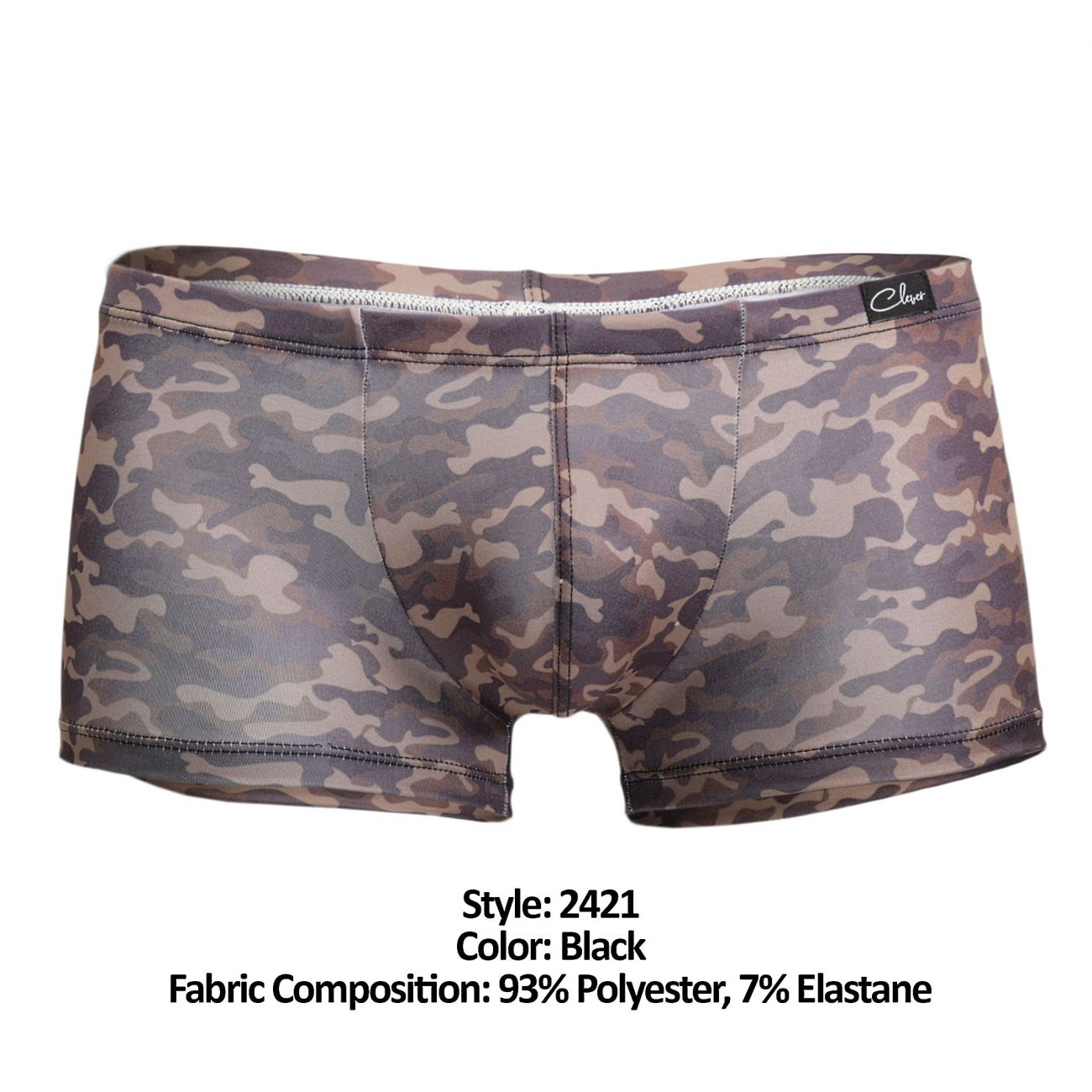 Clever 2421 Graciano Latin Boxer Briefs Blck Multi