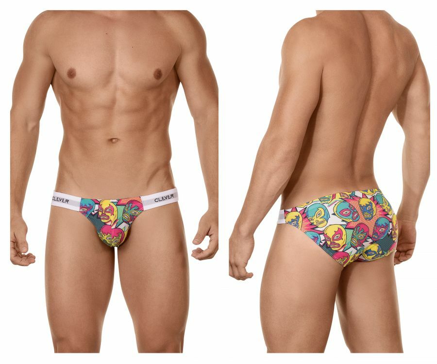 Mens Clever Underwear Colourful Bikini Briefs