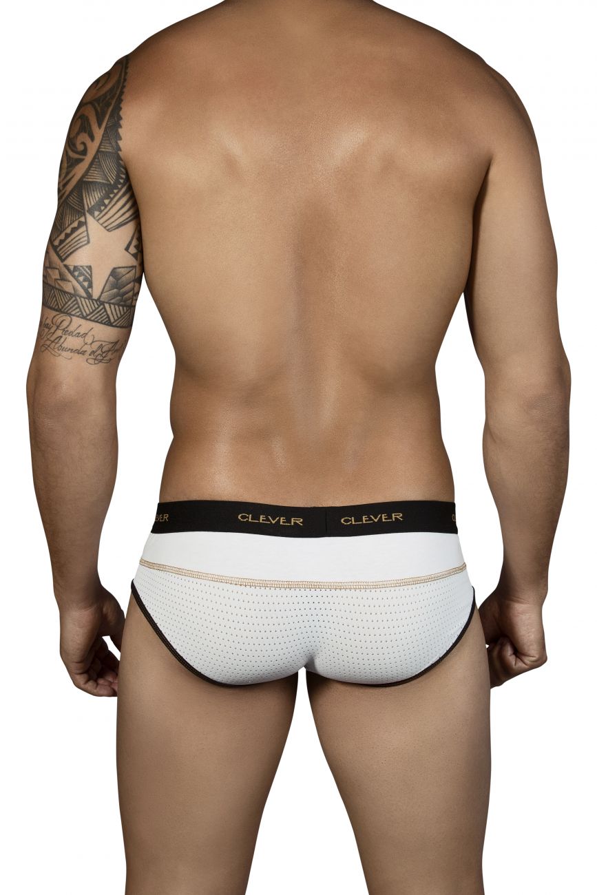 Clever 5317 Sweetness Piping Briefs White