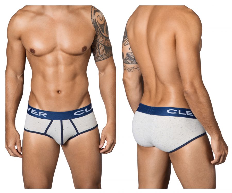 Clever 5337 Sparkies Piping Briefs Gray