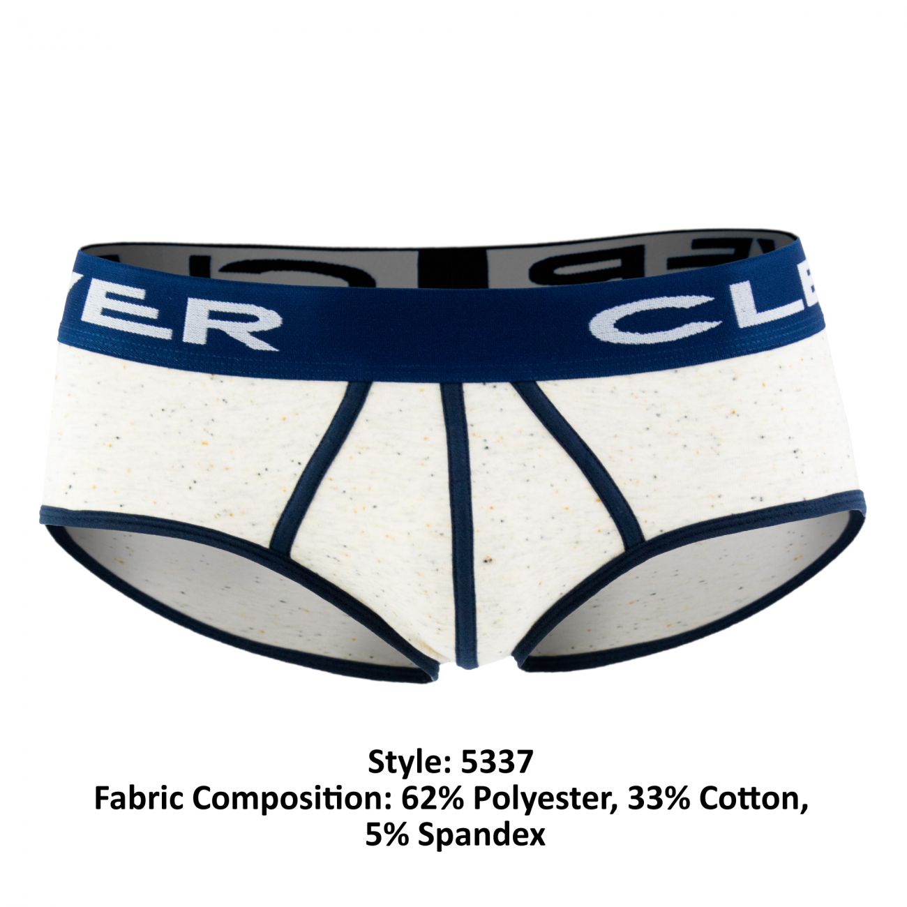 Clever 5337 Sparkies Piping Briefs Gray
