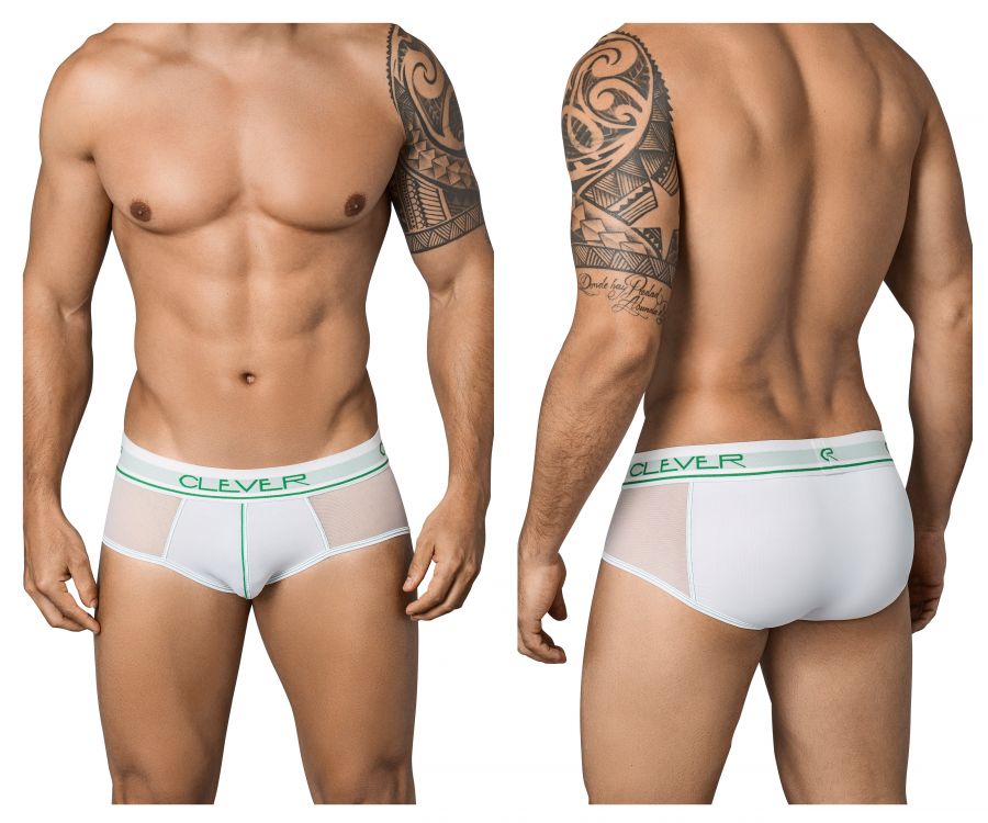 Clever 5353 Radical Piping Briefs White