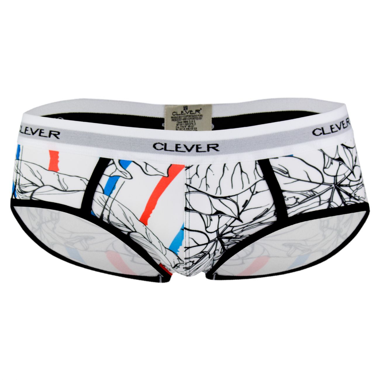 Clever 5378 Iris Piping Briefs White