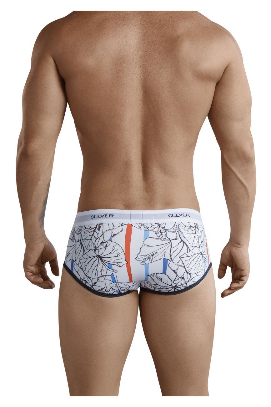 Clever 5378 Iris Piping Briefs White