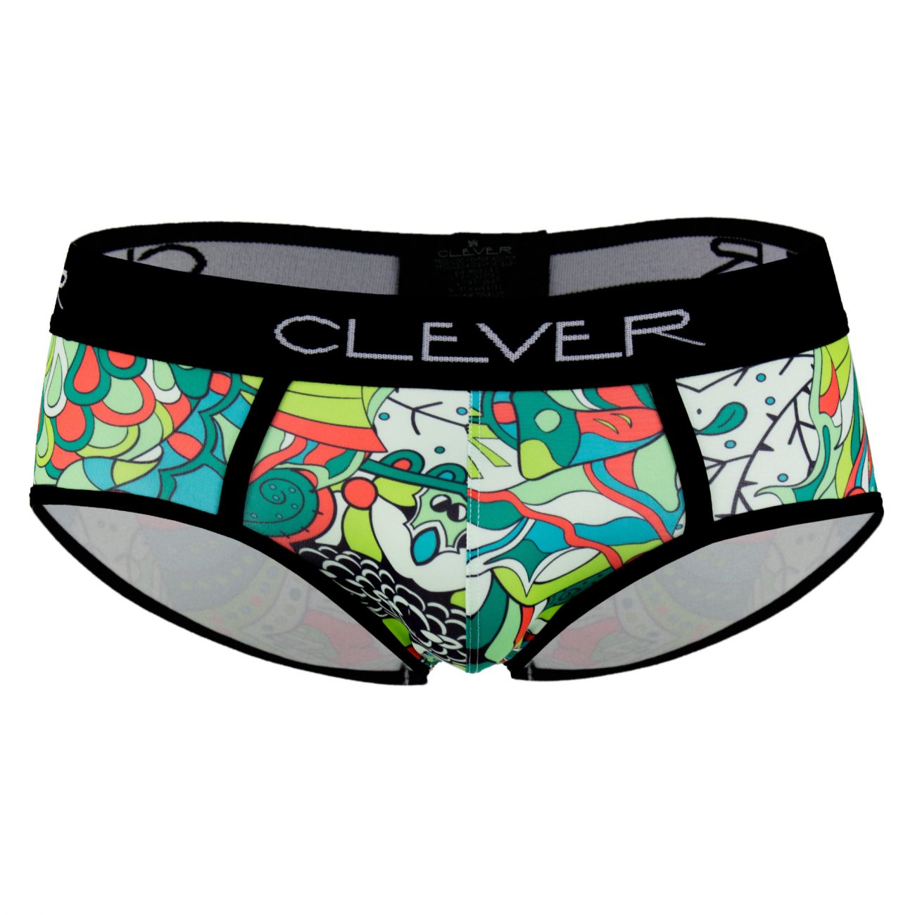 Clever 5379 Botanic Piping Briefs Green