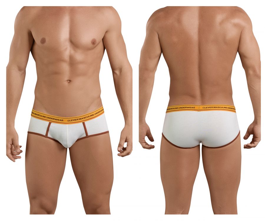 Clever 5394 Attractive Piping Briefs Beige