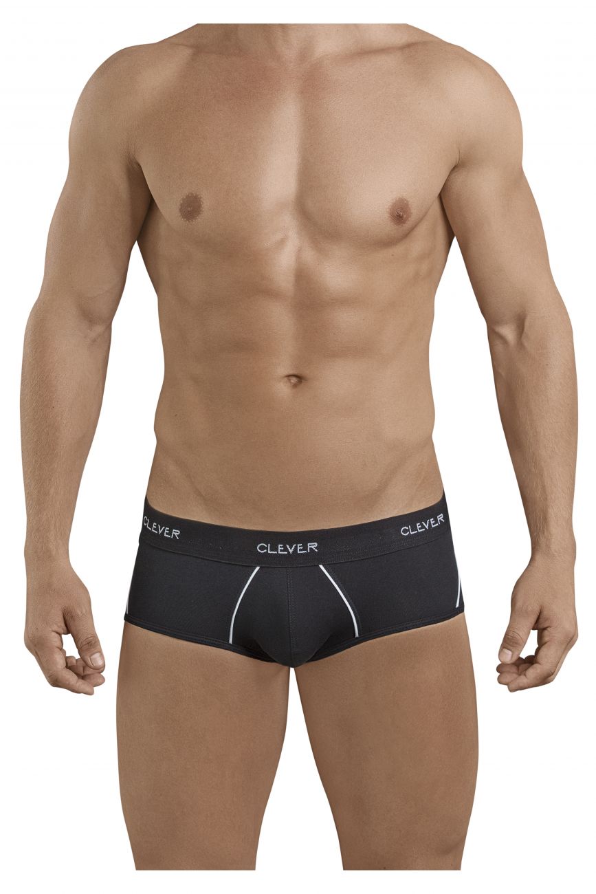 Clever 5399 Stunning Piping Briefs Black