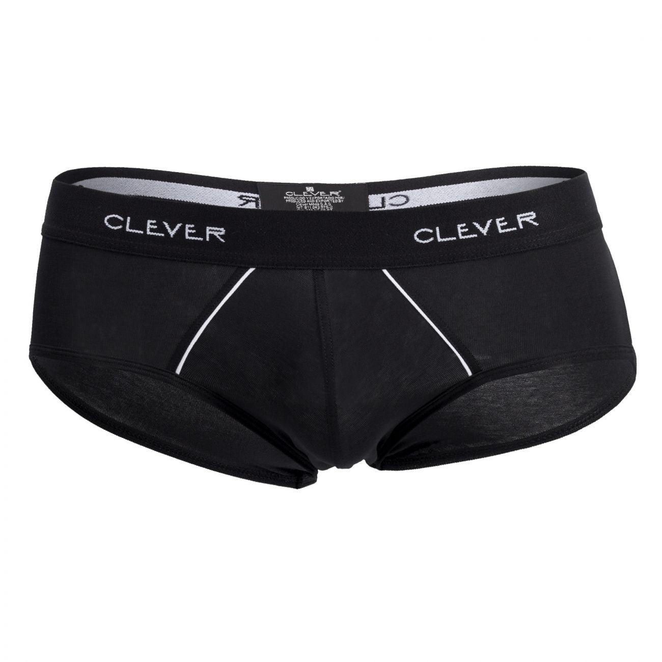 Clever 5399 Stunning Piping Briefs Black