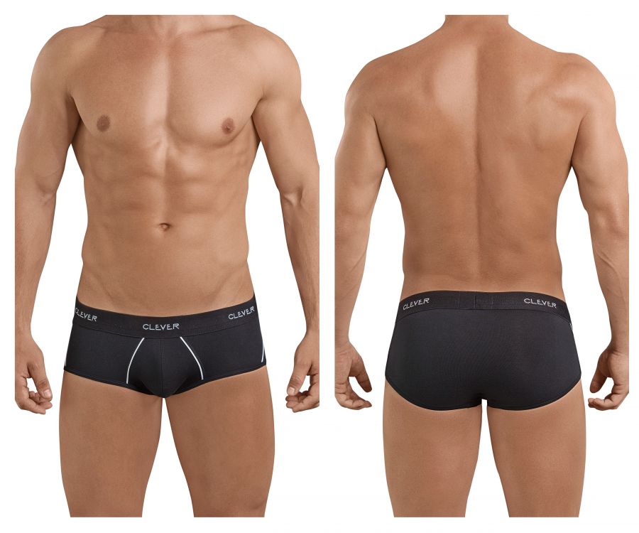 Clever 5399 Stunning Piping Briefs Black