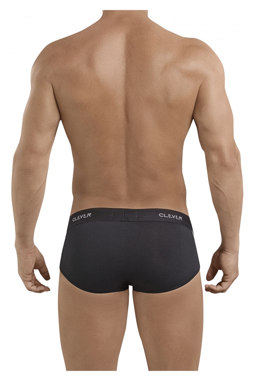 Clever 5399 Stunning Piping Briefs Black