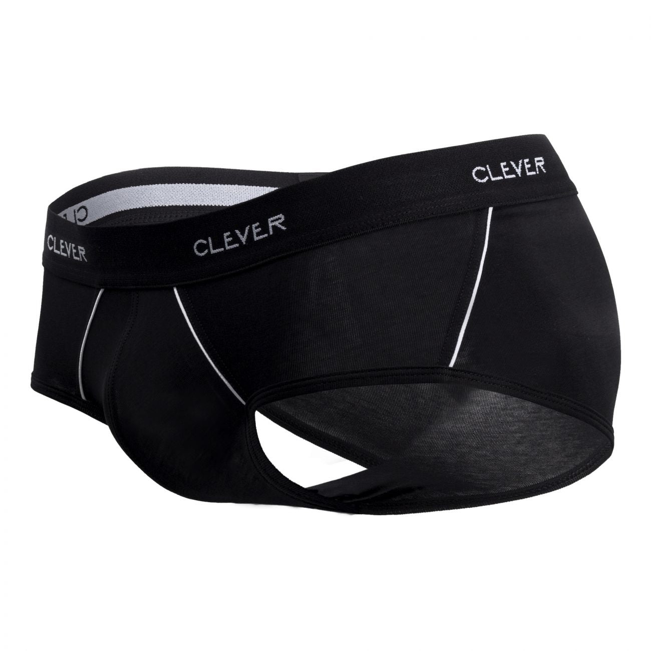 Clever 5399 Stunning Piping Briefs Black