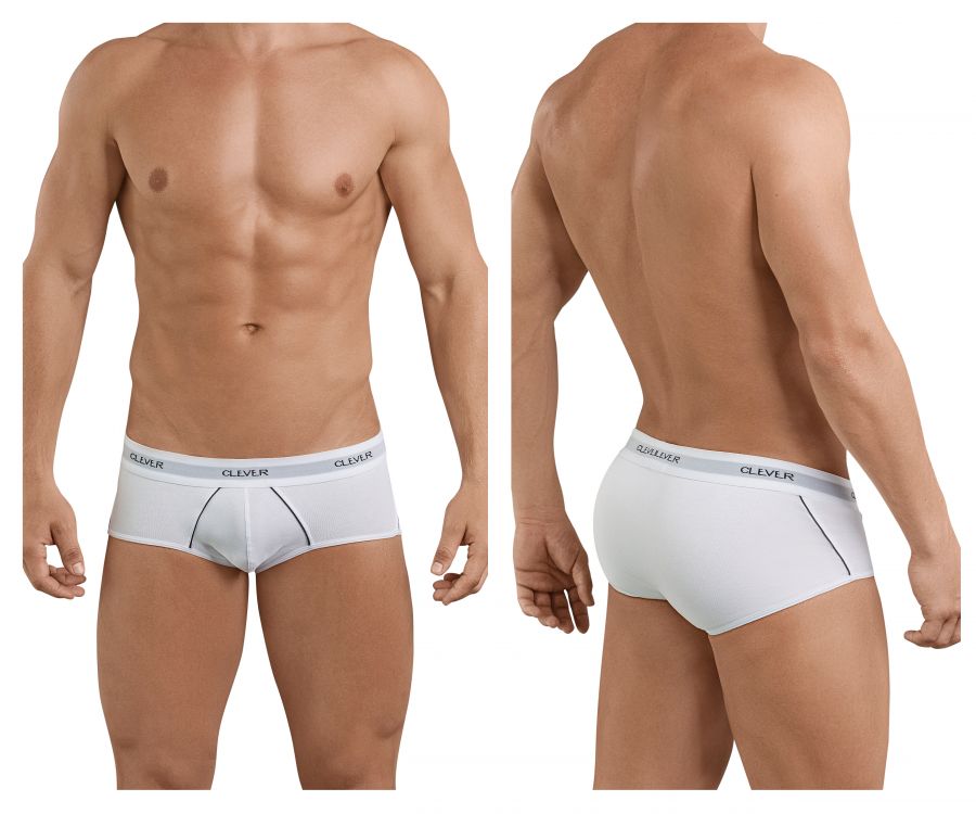 Clever 5399 Stunning Piping Briefs White