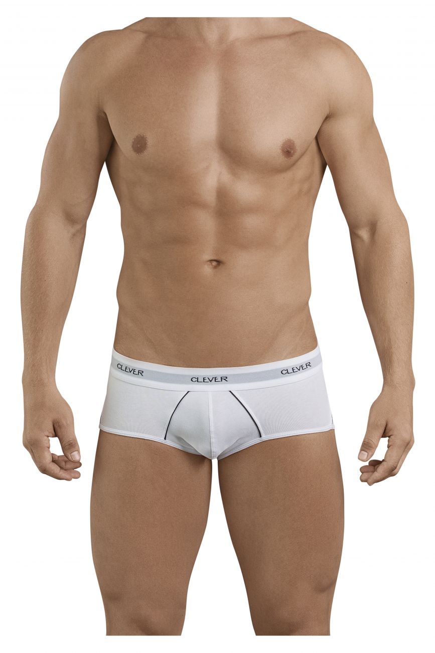 Clever 5399 Stunning Piping Briefs White
