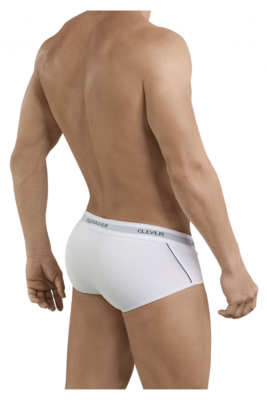 Clever 5399 Stunning Piping Briefs White