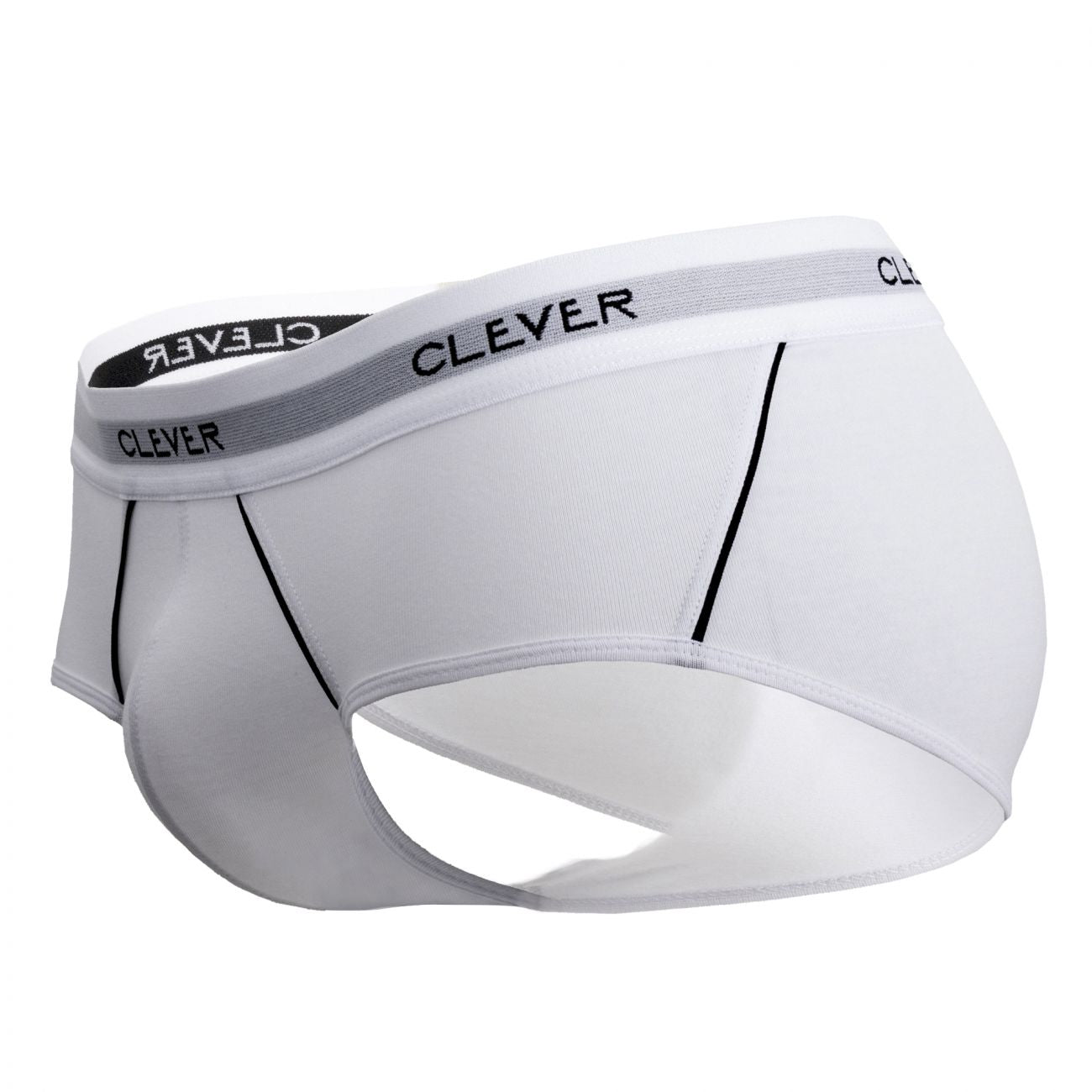 Clever 5399 Stunning Piping Briefs White
