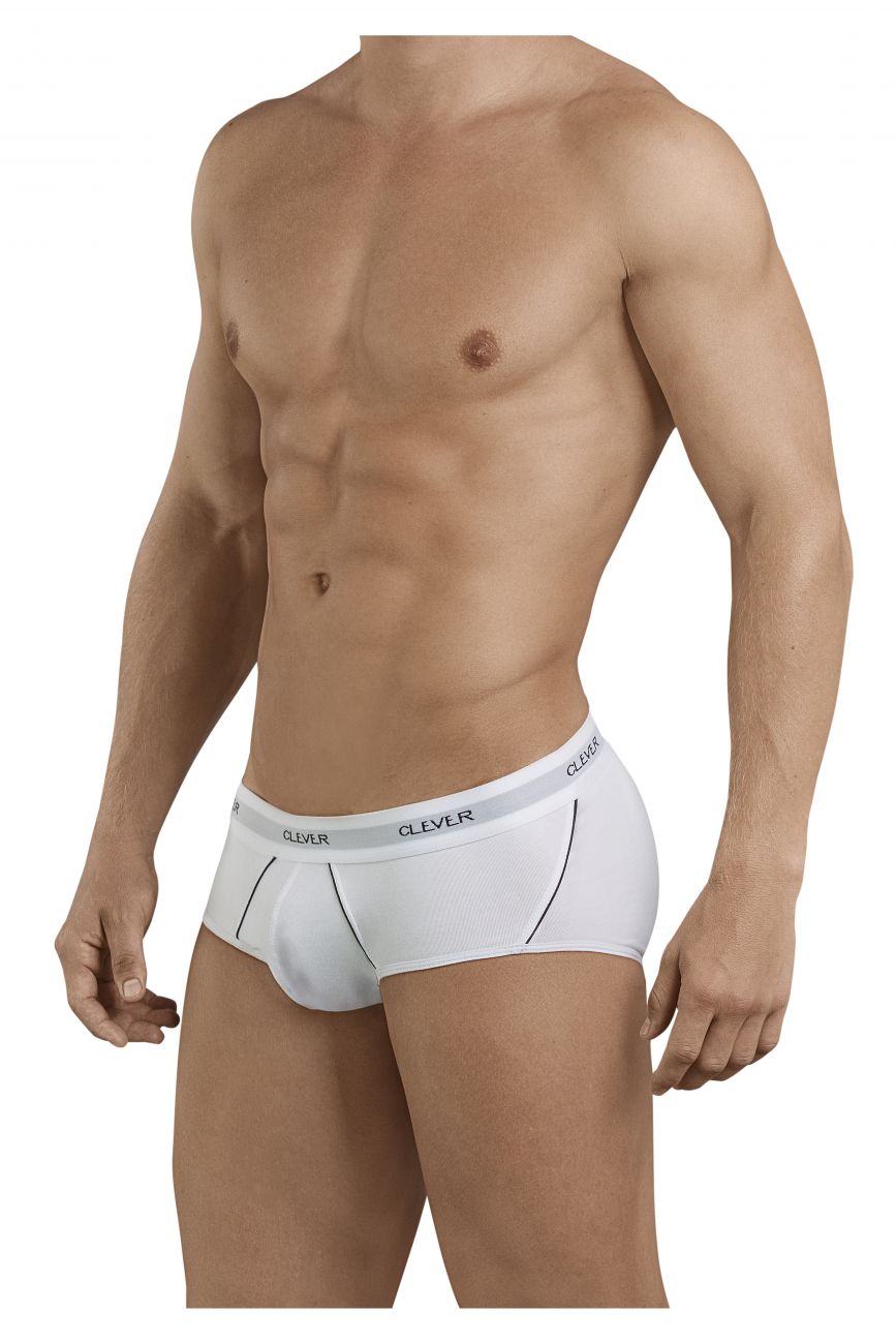 Clever 5399 Stunning Piping Briefs White