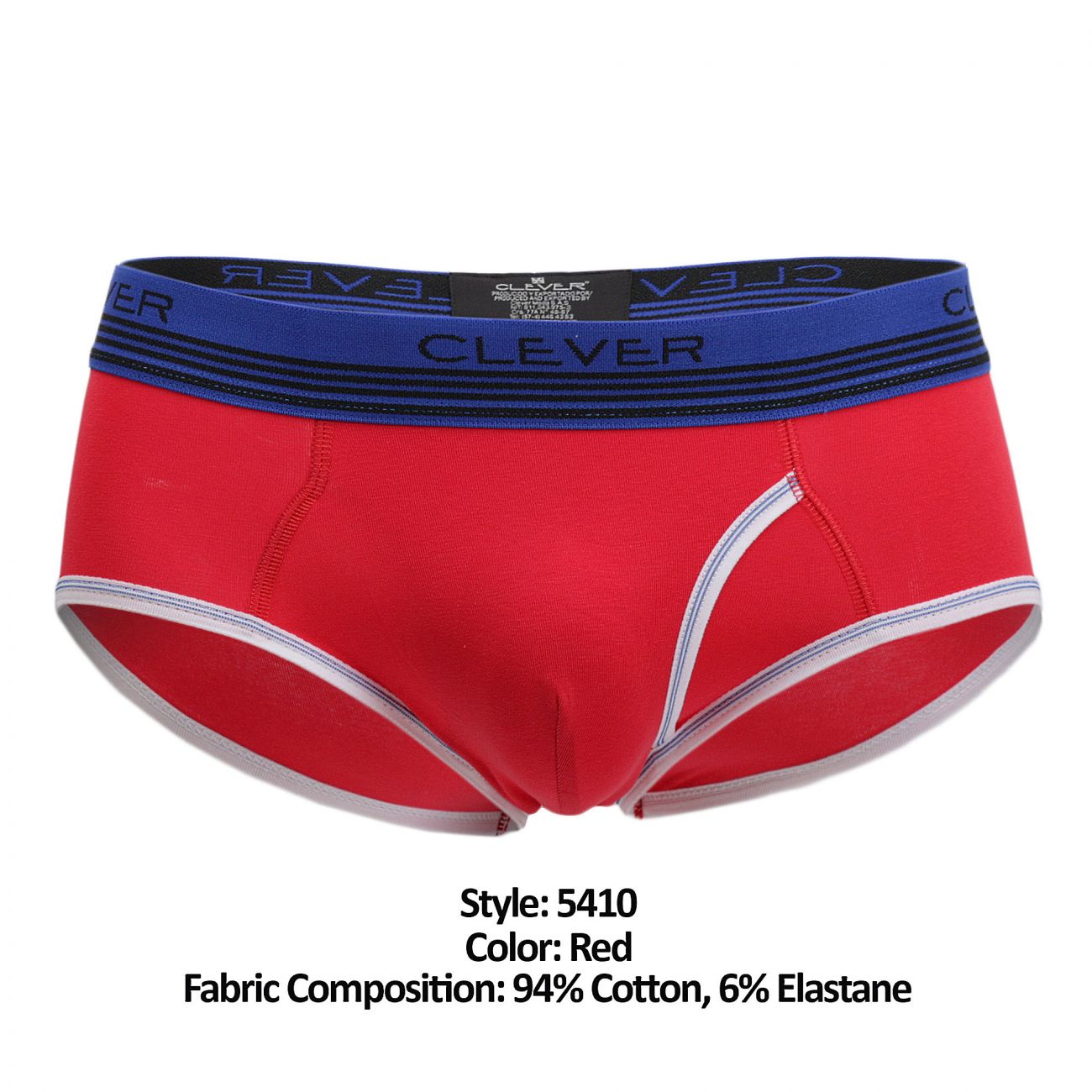 Clever 5410 Julio Piping Briefs Red