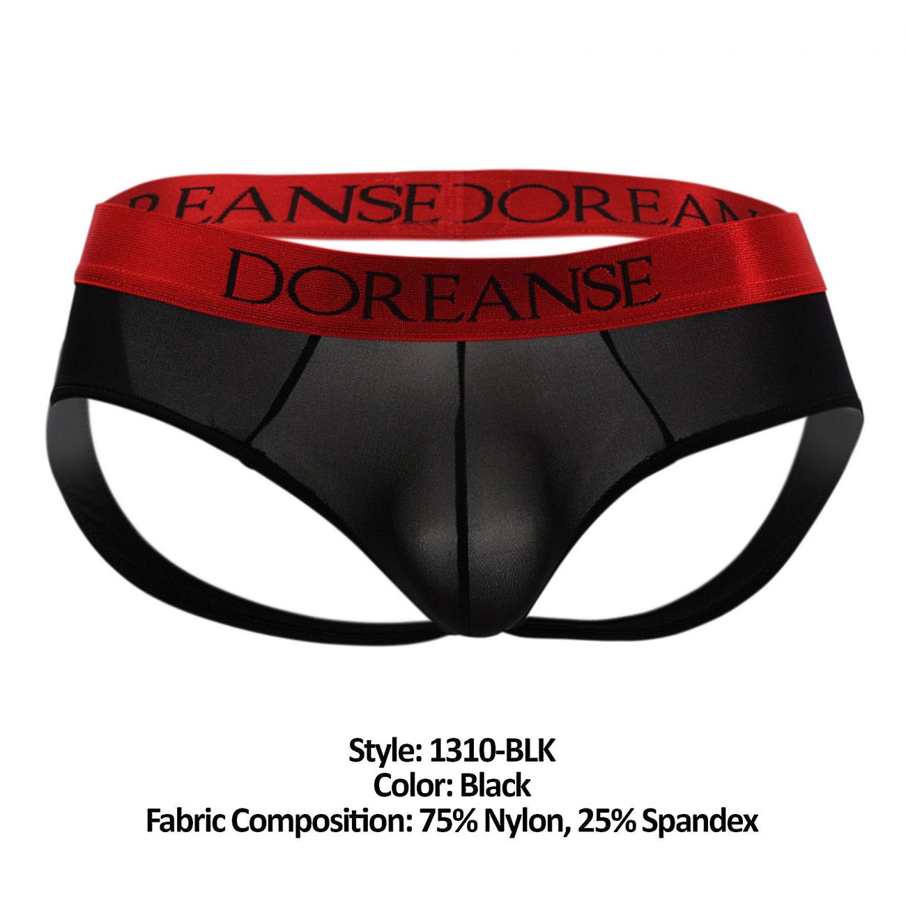 Doreanse 1310-BLK Bravo Brief-jock