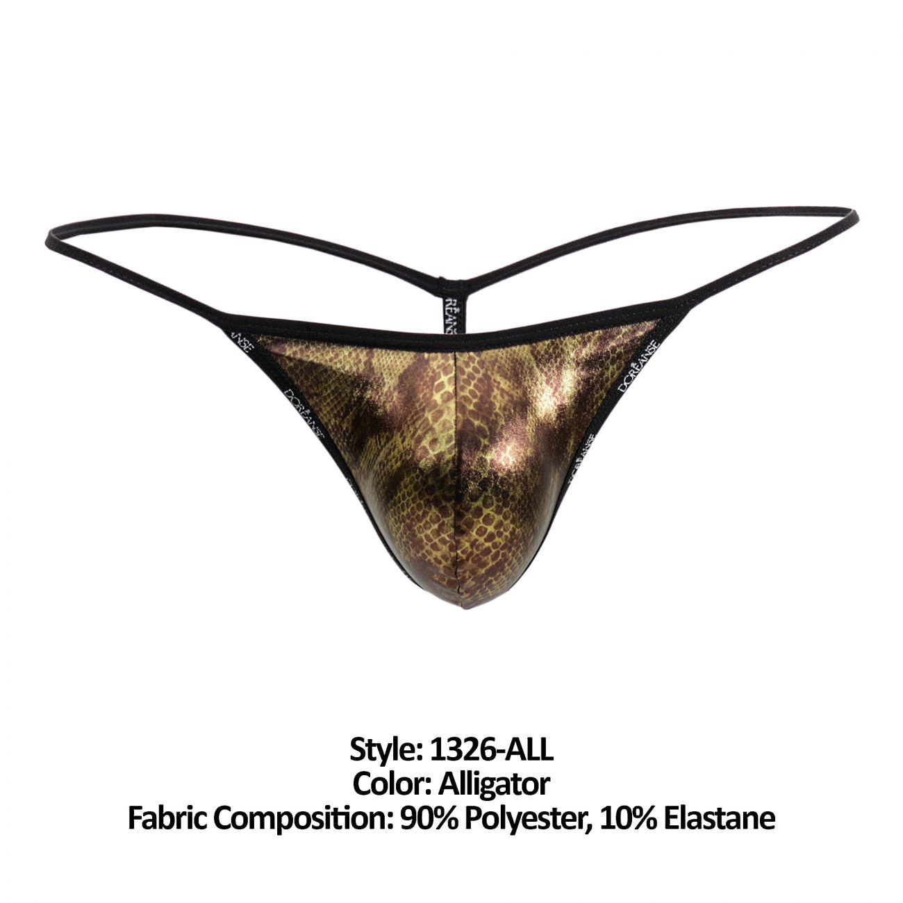 Doreanse 1326-ALL Flashy G-String Alligator