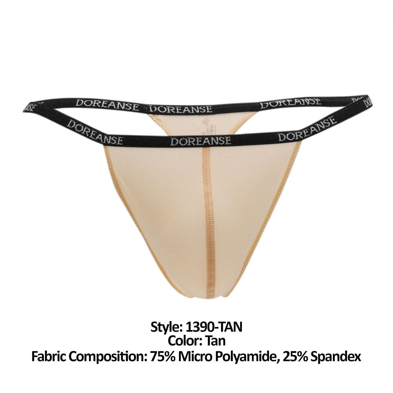 Doreanse 1390- Aire Mens Thong Tan