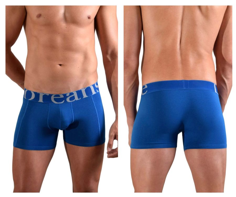 Doreanse 1777-BLU Label Boxer Briefs Blue Plus Sizes