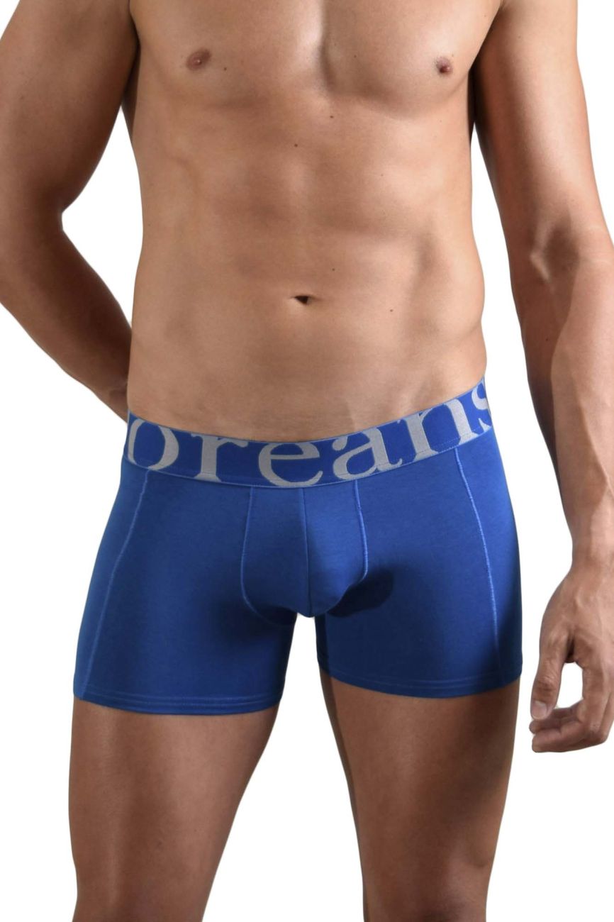 Doreanse 1777-BLU Label Boxer Briefs Blue Plus Sizes