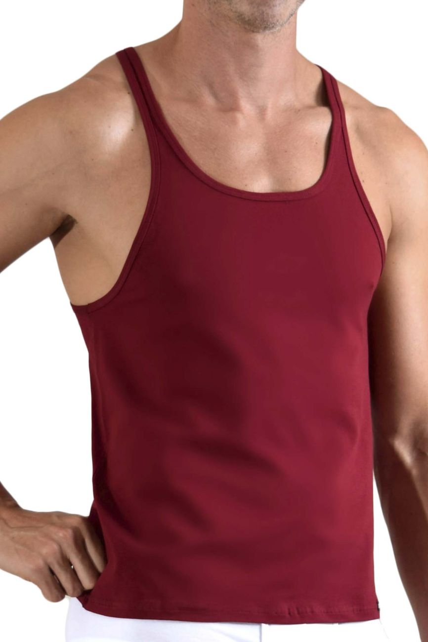 Doreanse 2042-BRD Sporty Tank Top Bordeaux Plus Sizes