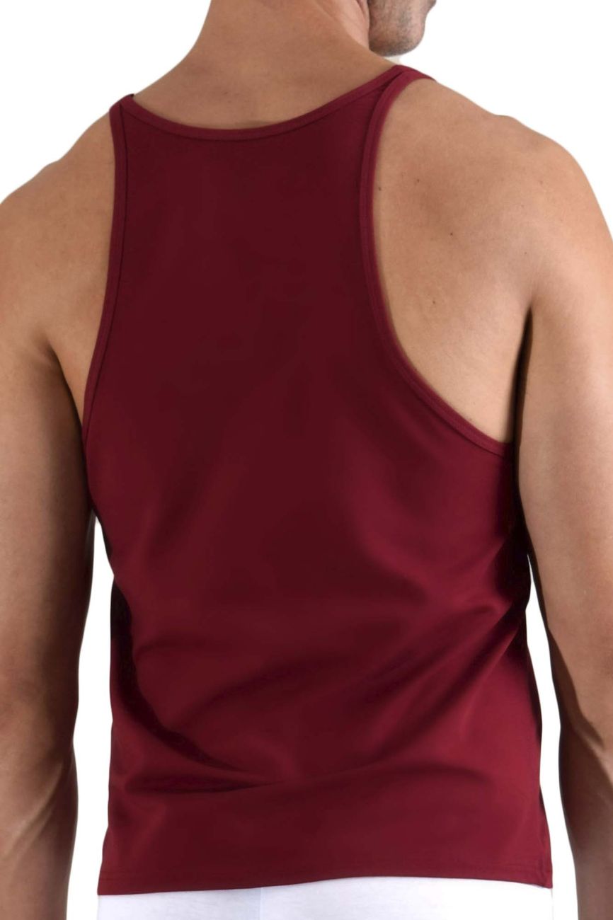 Doreanse 2042-BRD Sporty Tank Top Bordeaux Plus Sizes