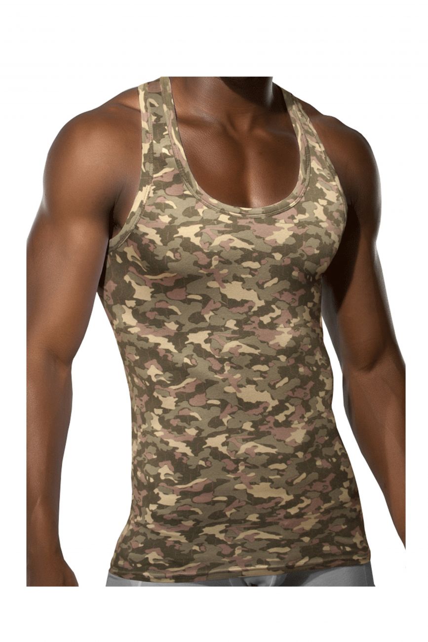 Doreanse 2215-PRN Camo Racer-back Tank