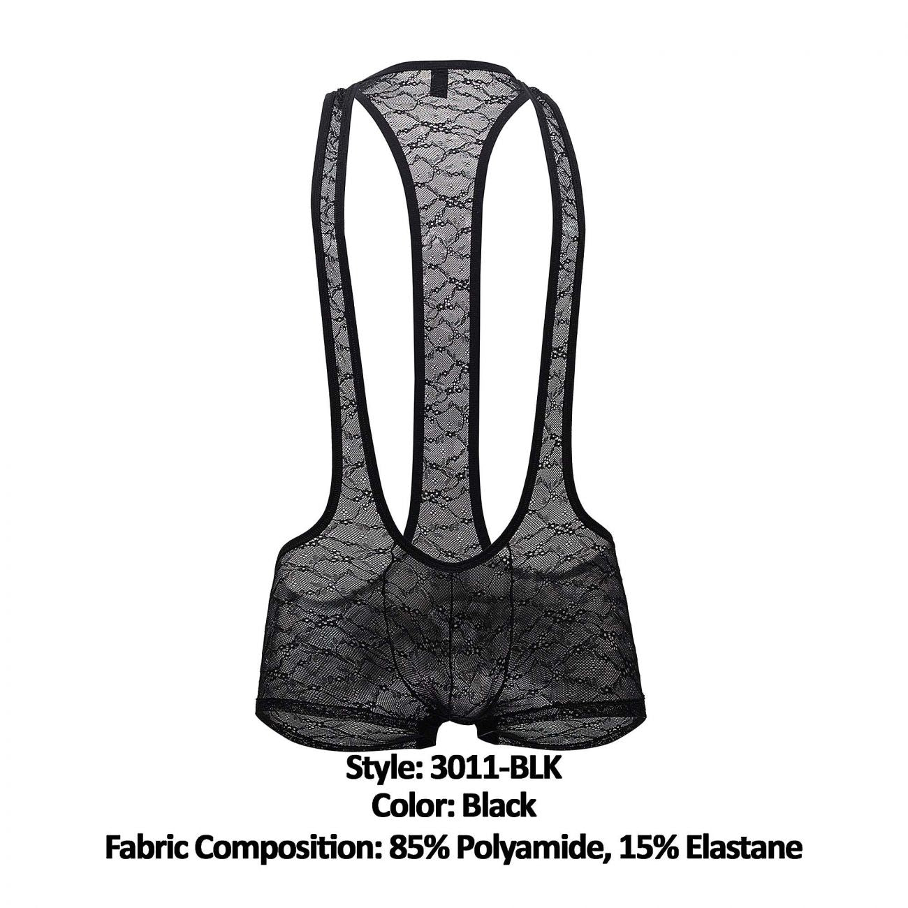Doreanse 3011-BLK Lace Wrestler Suit