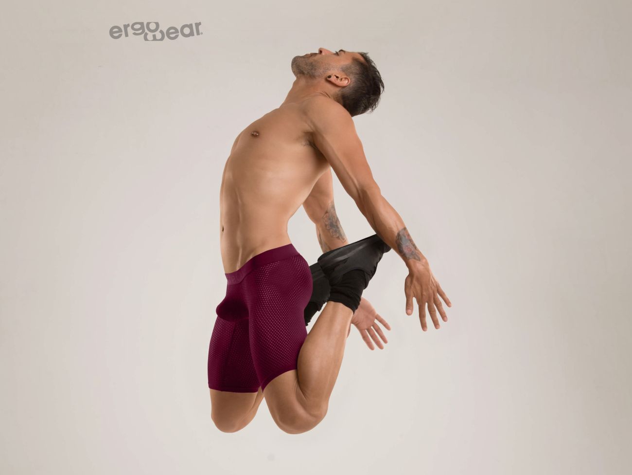 ErgoWear EW0781 MAX ULTRA Boxer Briefs Burgundy