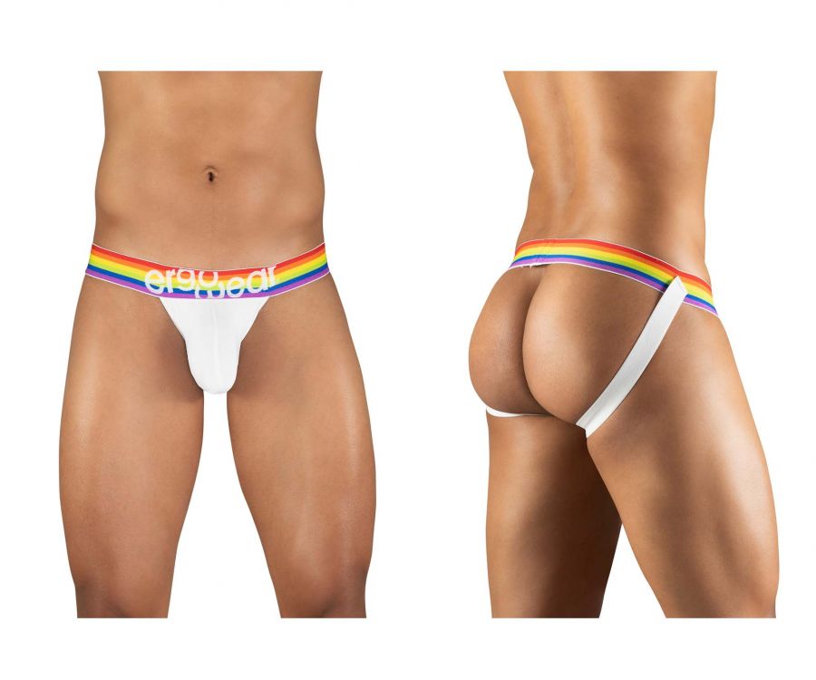 ErgoWear EW1113 MAX XV PRIDE Jockstrap White