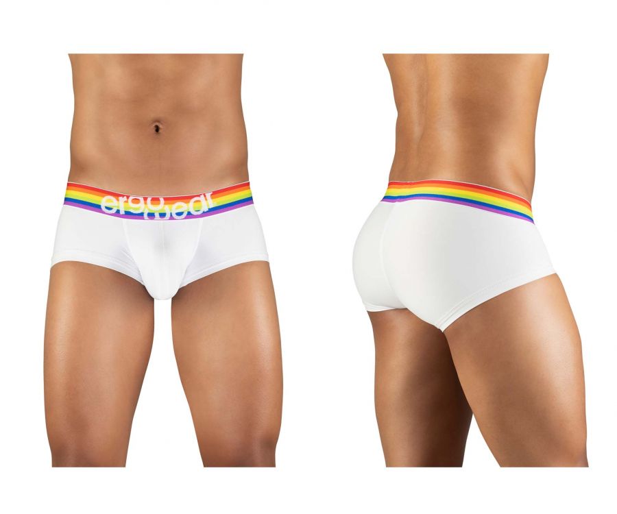 ErgoWear EW1116 MAX XV PRIDE Boxer Briefs White