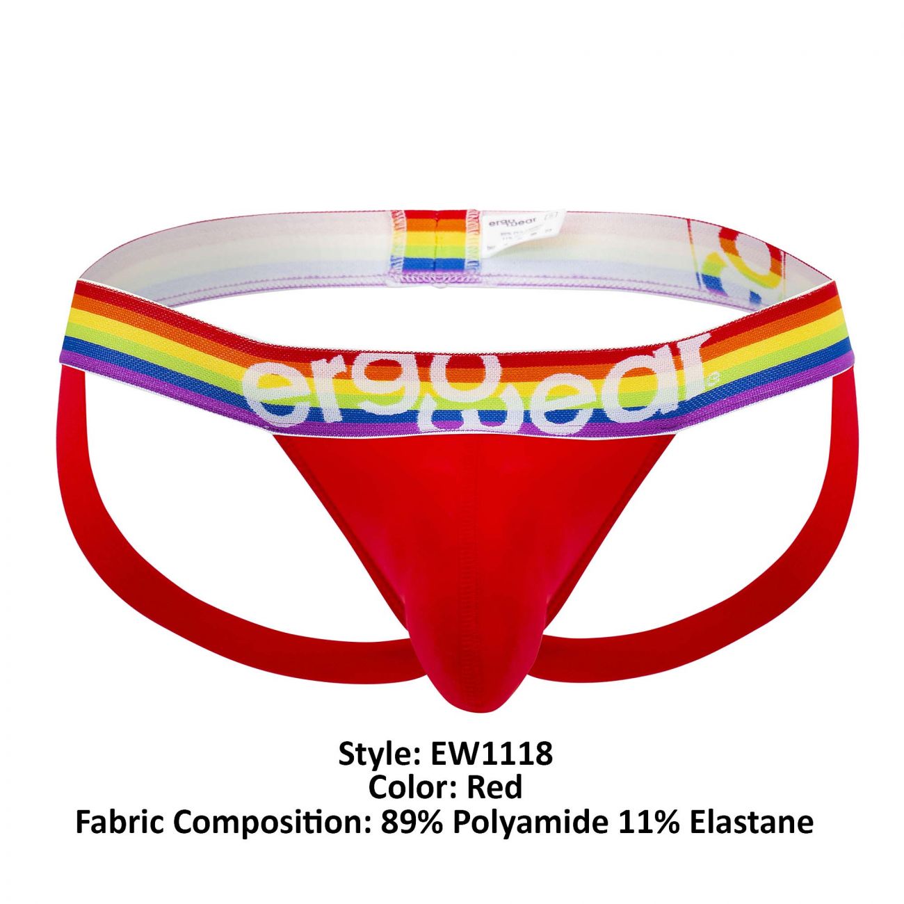 ErgoWear EW1118 MAX XV PRIDE Jockstrap Red