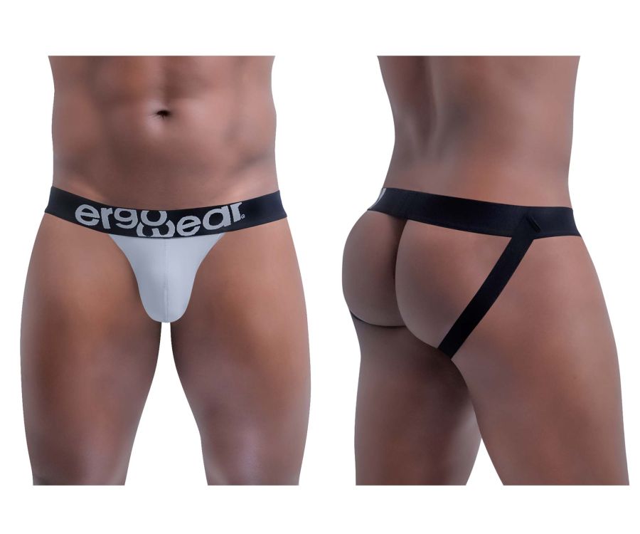 ErgoWear EW1399 Exotic Jockstrap Light Gray