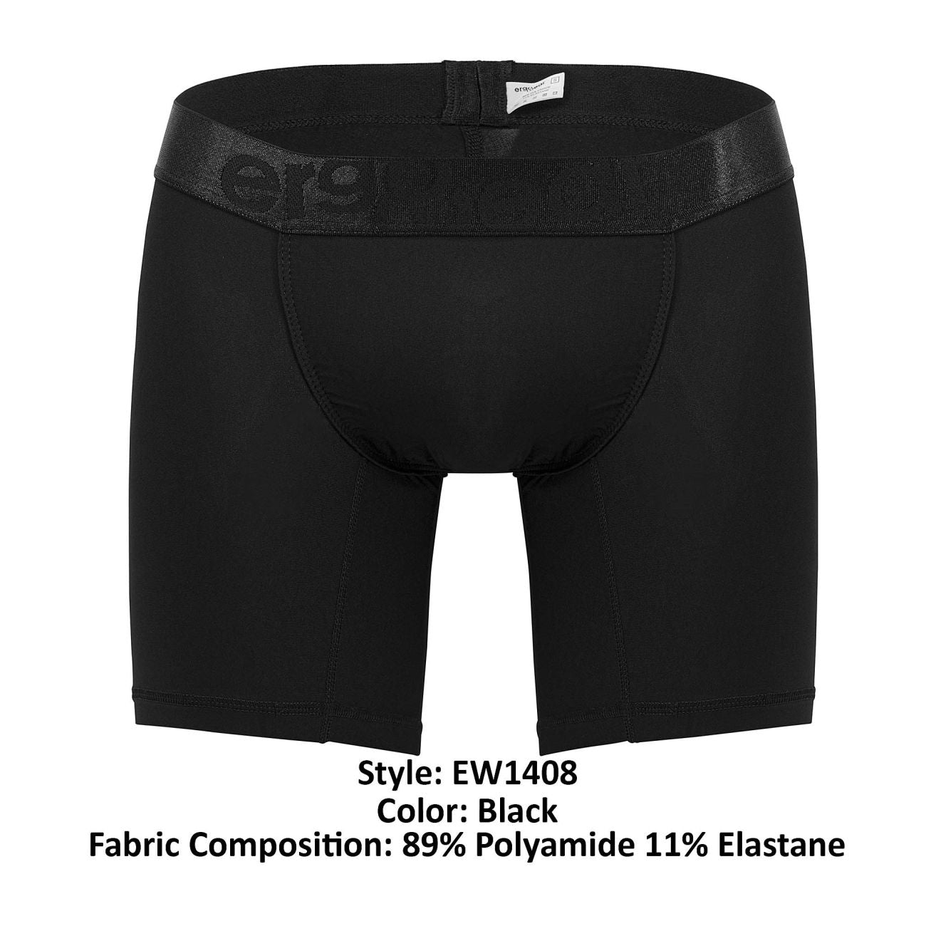 ErgoWear EW1408 FEEL XX Boxer Briefs Black