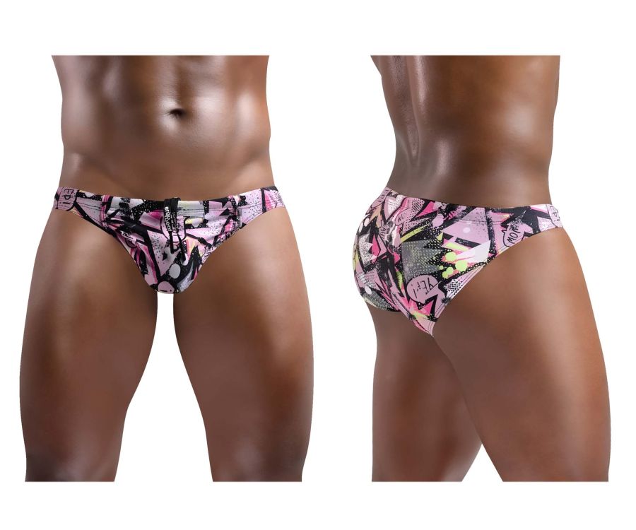 ErgoWear EW1417 FEEL SW Swim Briefs Pink-Black