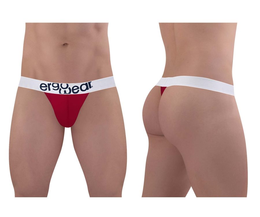 ErgoWear EW1478 MAX COTTON Thongs Garnet