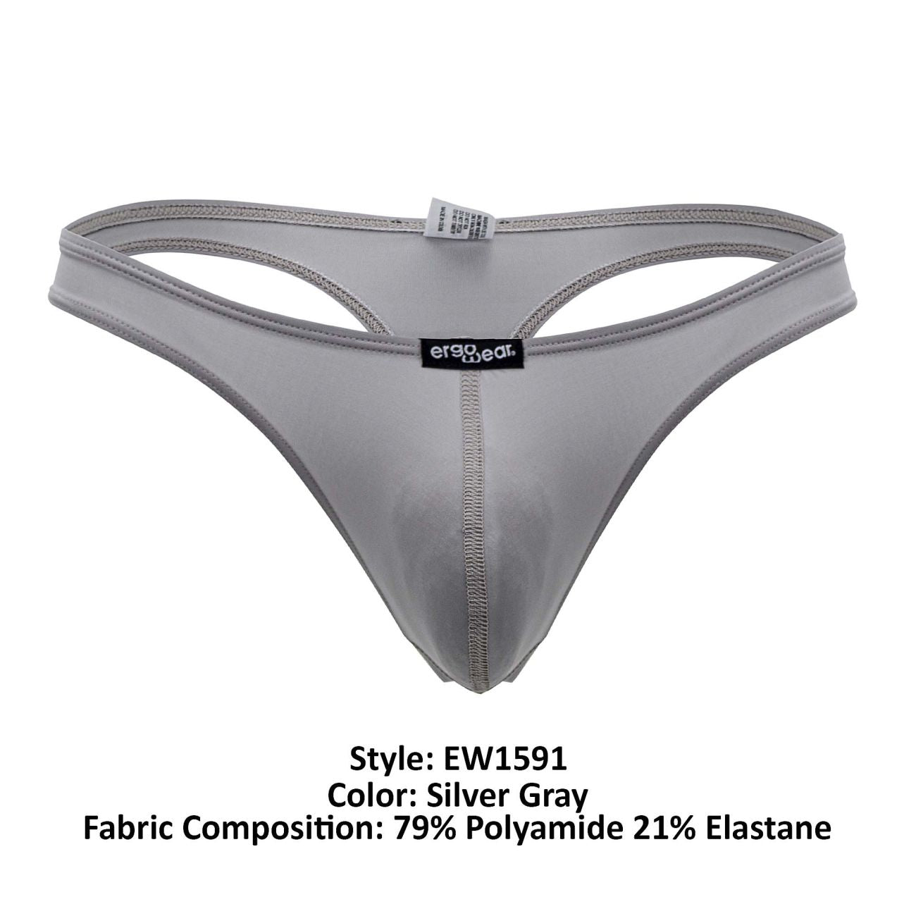 ErgoWear EW1591 X4D Thongs Silver Gray