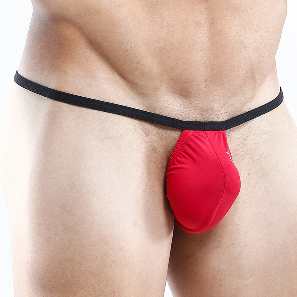 SALE - Mens Good Devil Caresses Pouch G string Red