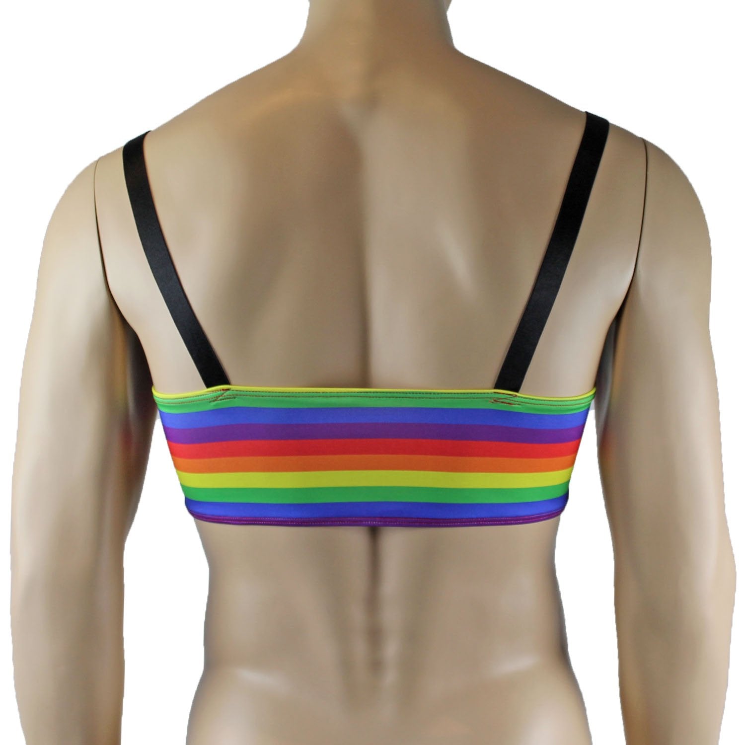 Gay Pride LGBTQ Rainbow Crop Top with Adjustable Straps